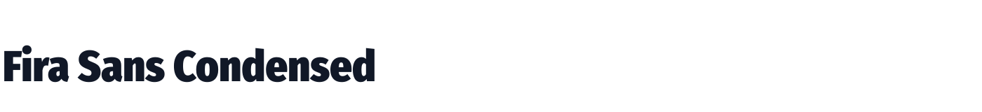 Fira Sans Condensed — FiraSansCondensed-Black.ttf