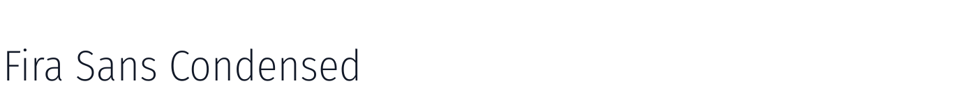 Fira Sans Condensed — FiraSansCondensed-ExtraLight.ttf