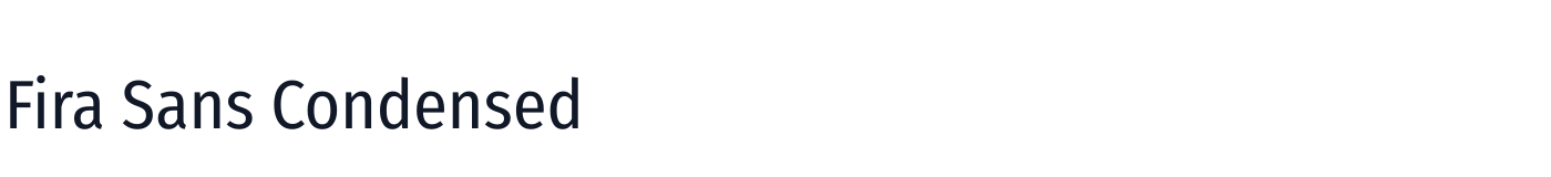 Fira Sans Condensed — FiraSansCondensed-Regular.ttf