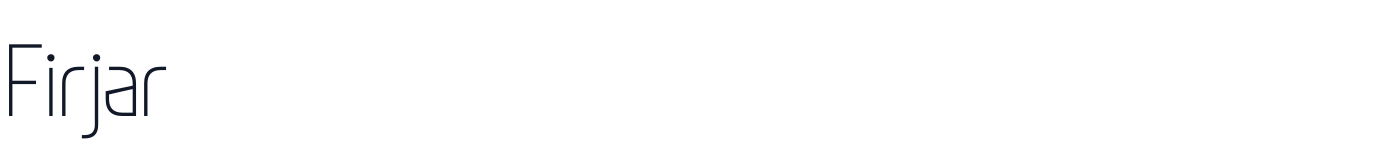 Firjar — Firjar-CondensedThin.ttf