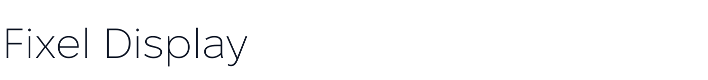 Fixel Display — FixelDisplay-ExtraLight.ttf