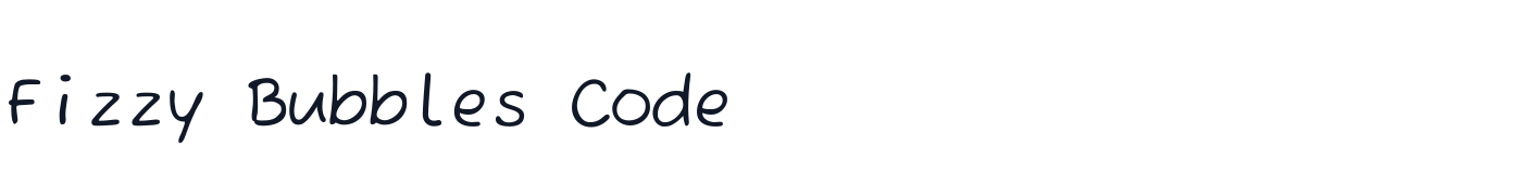 Fizzy Bubbles Code — FizzyBubblesCode-Regular.ttf