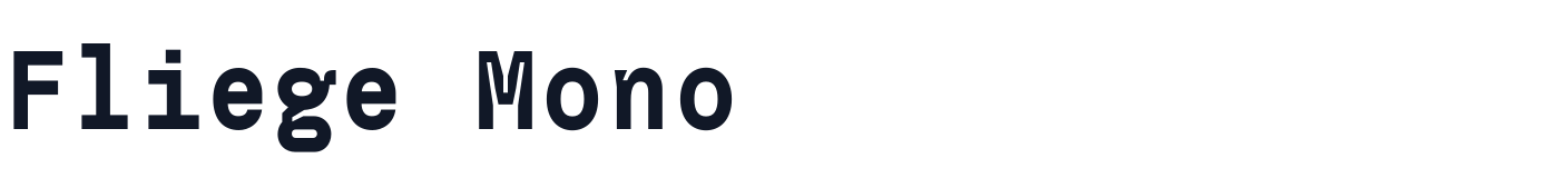 Fliege Mono — FliegeMono-Bold.otf