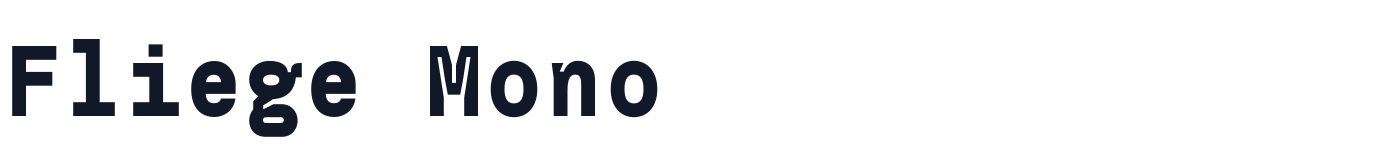 Fliege Mono — FliegeMono-ExtraBold.otf