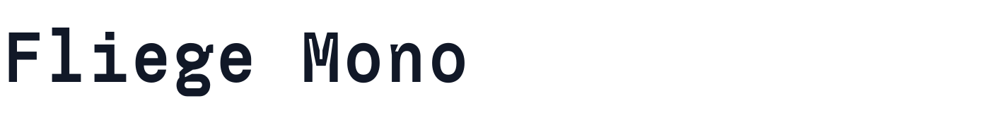 Fliege Mono — FliegeMono-SemiBold.otf