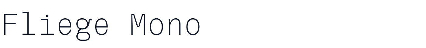 Fliege Mono — FliegeMonoVF.ttf