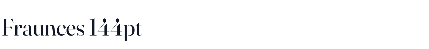 Fraunces 144pt — Fraunces144pt-Regular.otf