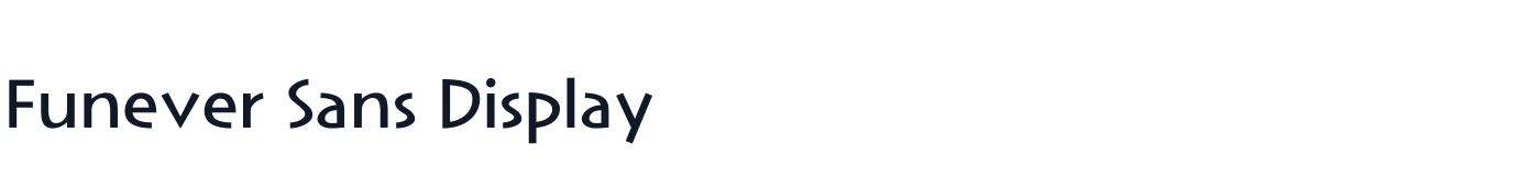 Funever Sans Display — FuneverSansDisplay-Medium.ttf