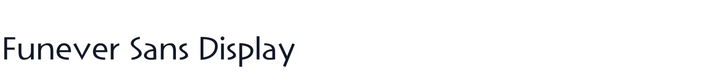 Funever Sans Display — FuneverSansDisplay-Regular.otf