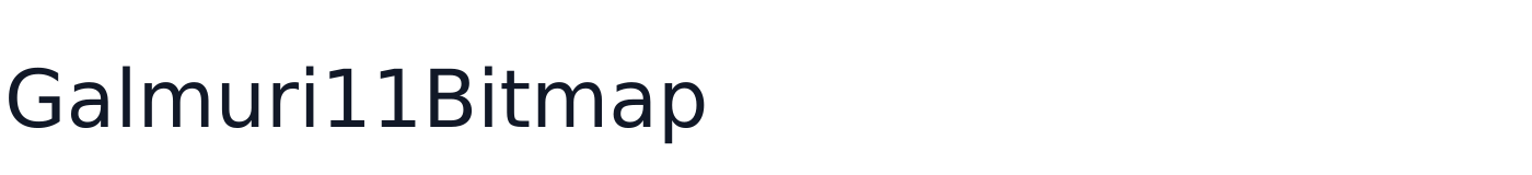 Galmuri11Bitmap — Galmuri11Bitmap-Condensed-2.40.4.ttf