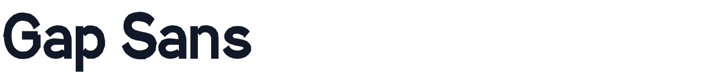 Gap Sans — GapSansBlack.ttf