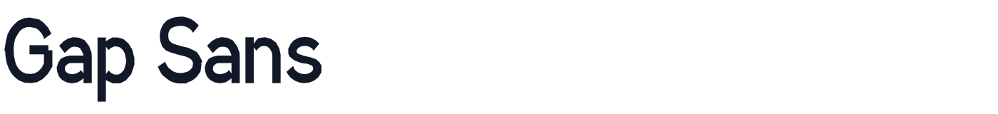 Gap Sans — GapSansBold.ttf