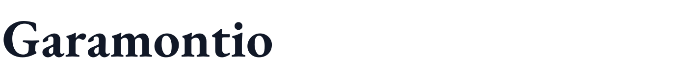 Garamontio — Garamontio-Bold.otf