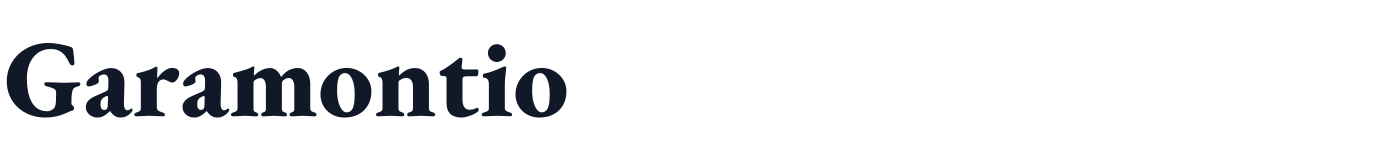 Garamontio — Garamontio-ExtraBold.otf