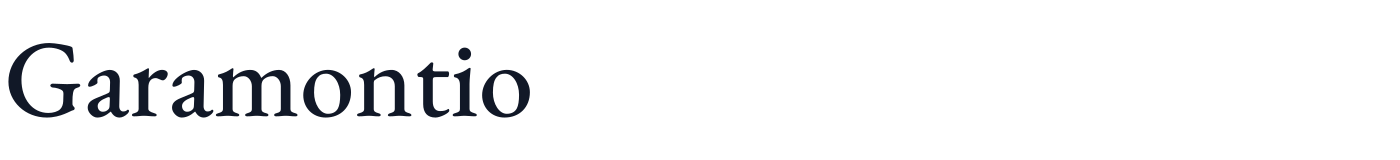 Garamontio — Garamontio-Medium.otf