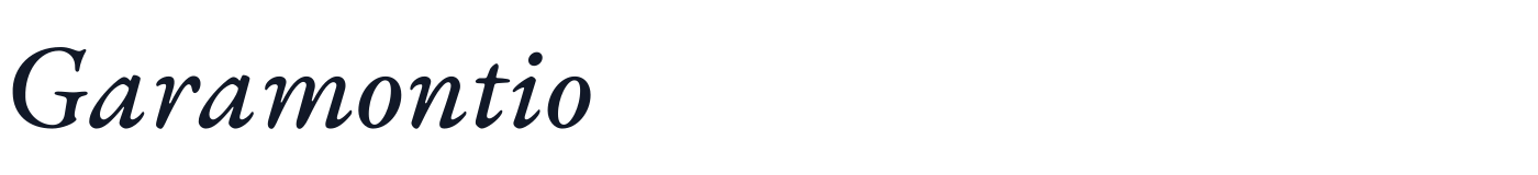 Garamontio — Garamontio-MediumItalic.otf