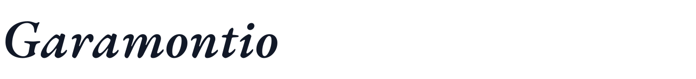 Garamontio — Garamontio-SemiBoldItalic.otf