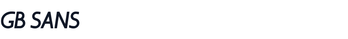 GB Sans — GBSans.otf