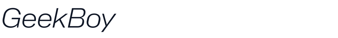 GeekBoy — GeekBoy-LightItalic.otf