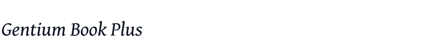 Gentium Book Plus — GentiumBookPlus-Italic.ttf