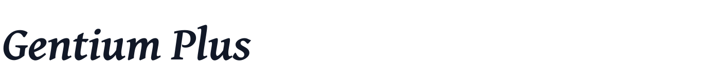 Gentium Plus — GentiumPlus-BoldItalic.ttf