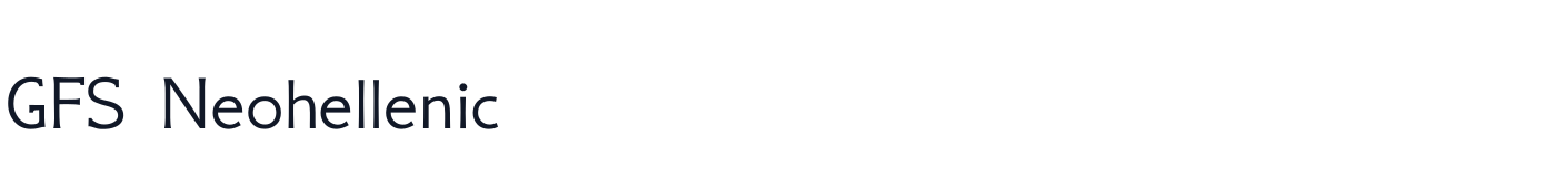 GFS Neohellenic — GFSNeohellenic.ttf