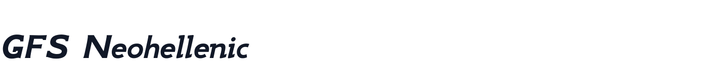 GFS Neohellenic — GFSNeohellenicBoldItalic.ttf