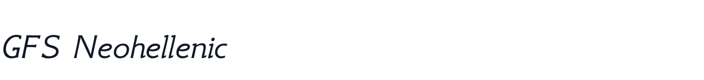 GFS Neohellenic — GFSNeohellenicItalic.ttf