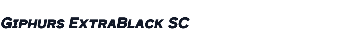 Giphurs ExtraBlack SC — GiphursExtraBlackSC-Italic.ttf