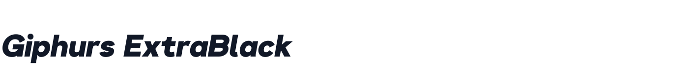 Giphurs ExtraBlack — GiphursExtraBlack-Italic.ttf