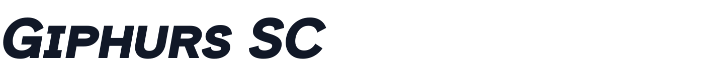 Giphurs SC — GiphursSC-BlackItalic.ttf