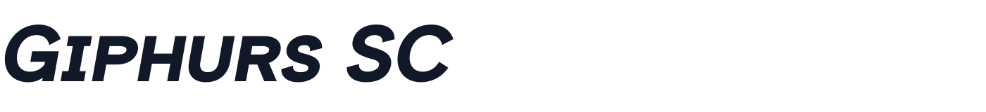 Giphurs SC — GiphursSC-ExtraBoldItalic.otf