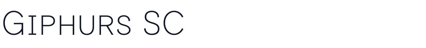 Giphurs SC — GiphursSC-ExtraLight.otf