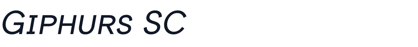 Giphurs SC — GiphursSC-Italic.ttf