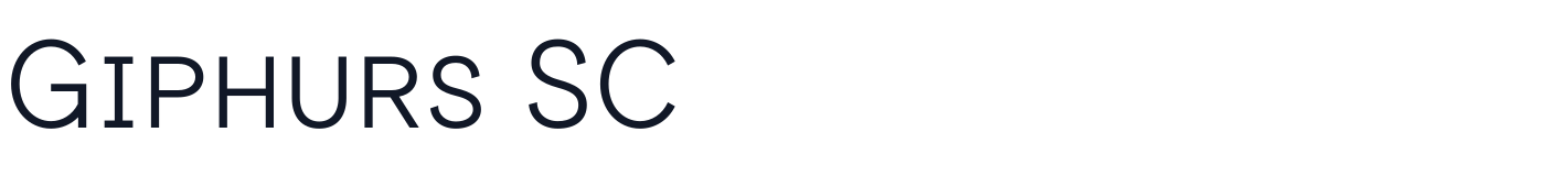Giphurs SC — GiphursSC-Light.otf