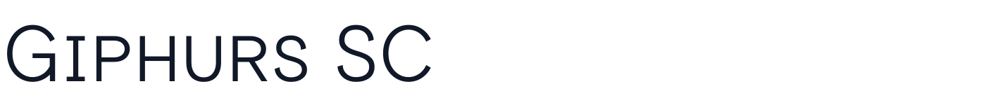 Giphurs SC — GiphursSC-Light.ttf