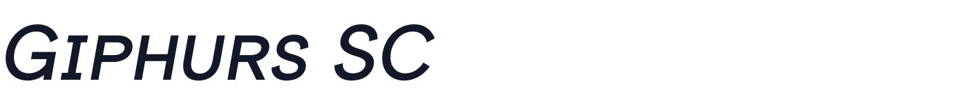 Giphurs SC — GiphursSC-MediumItalic.otf