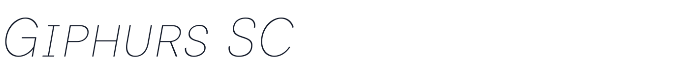 Giphurs SC — GiphursSC-ThinItalic.otf