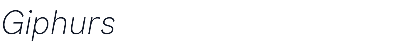 Giphurs — Giphurs-ExtraLightItalic.otf