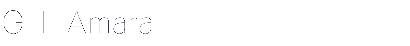 GLF Amara — GLF-Amara-Hairline.otf