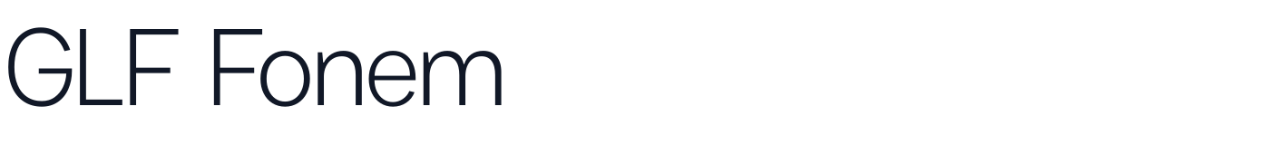 GLF Fonem — GLF-Fonem-Light.ttf