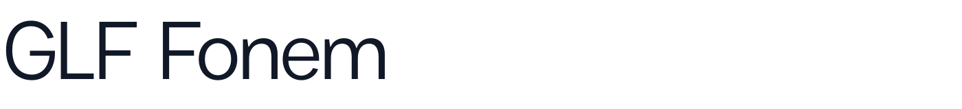 GLF Fonem — GLF-Fonem-Regular.otf
