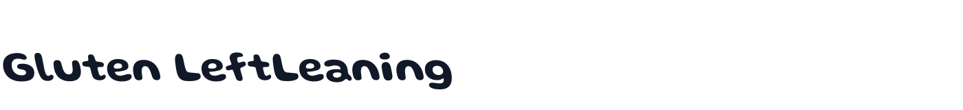 Gluten LeftLeaning — GlutenLeftLeaning-SemiBold.otf