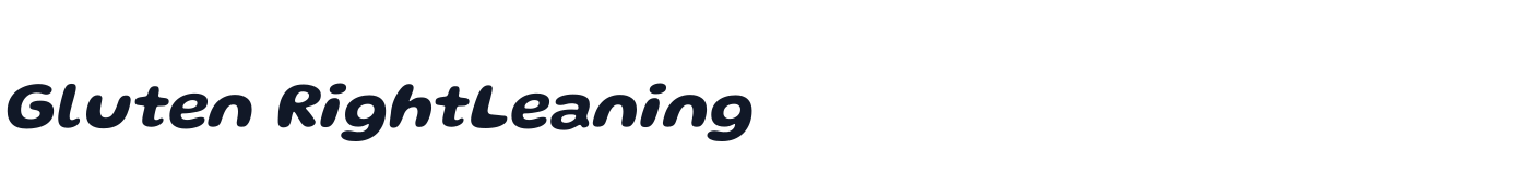 Gluten RightLeaning — GlutenRightLeaning-SemiBold.ttf