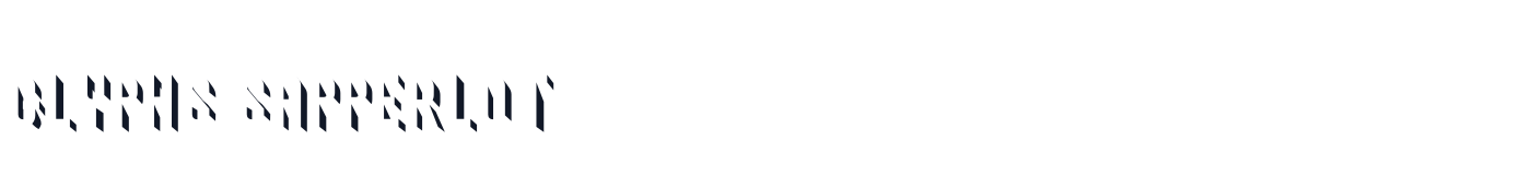 Glyphs Sapperlot — GlyphsSapperlot-InsideLight.otf