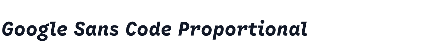 Google Sans Code Proportional — GoogleSansCode_Proportional-BoldItalic.ttf