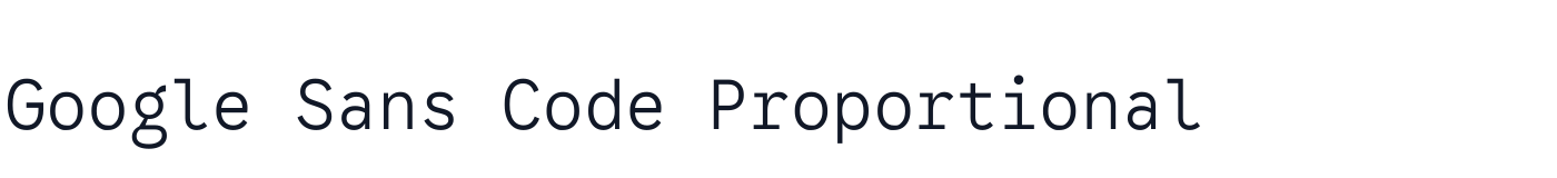 Google Sans Code Proportional — GoogleSansCode_Proportional-Light.ttf