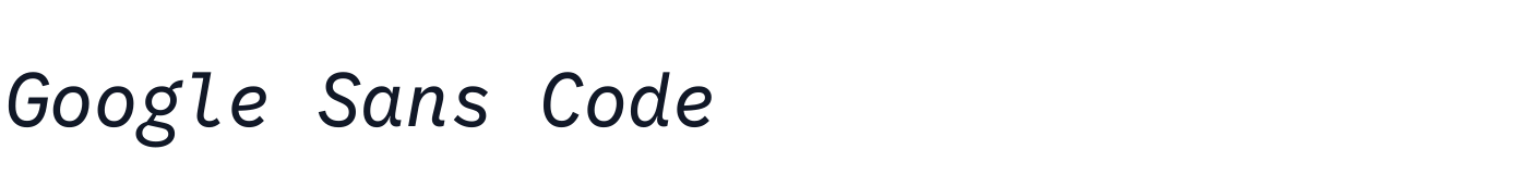 Google Sans Code — GoogleSansCode-Italic[wght].ttf