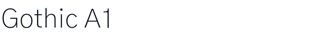 Gothic A1 — GothicA1-ExtraLight.ttf