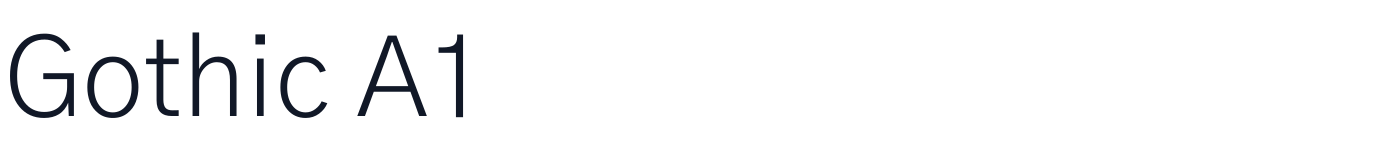 Gothic A1 — GothicA1-Light.ttf